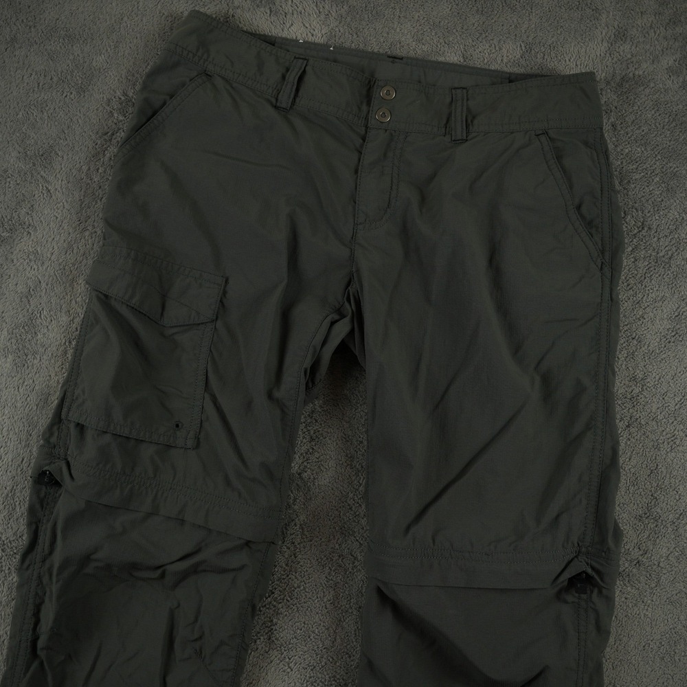 Columbia Silver Ridge Convertible Cargo Pant Women 6 Dark Gray Omni-Shade Hiking